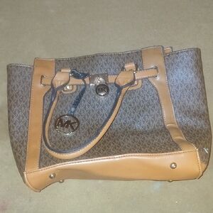 Michael Kors Signature Brown and Tan Tote